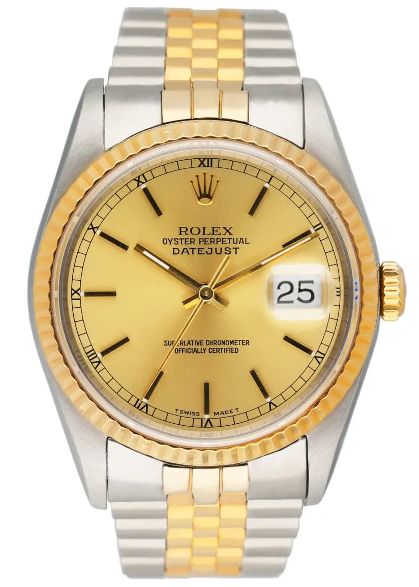 Rolex Gold Dial Two-Tone Steel