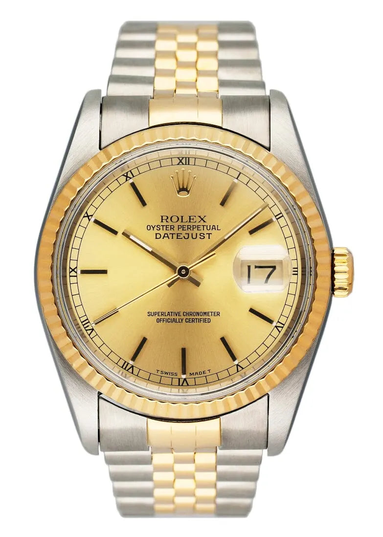 datejust jubilee Rolex Gold Dial Two-Tone
