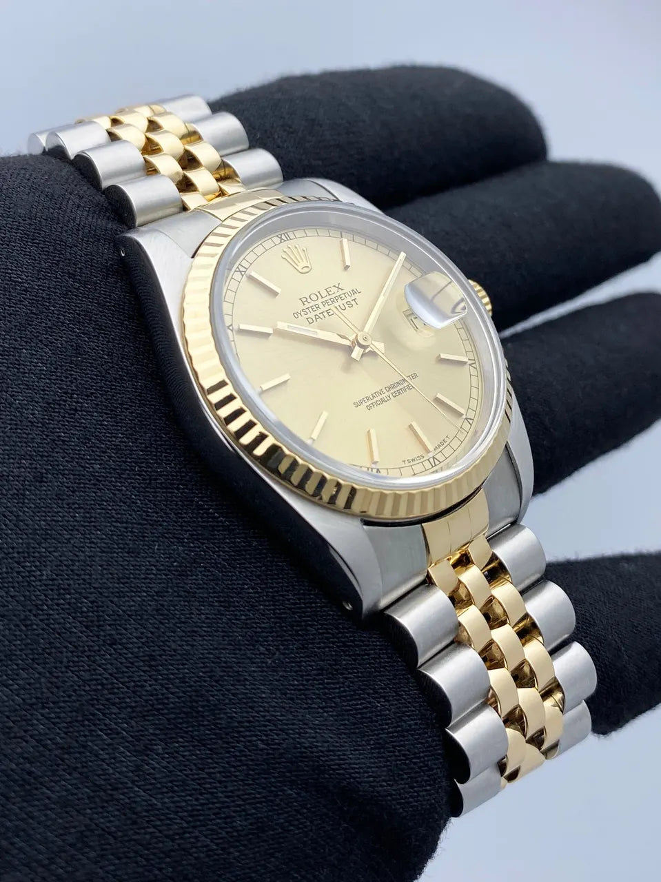 datejust jubilee Rolex Gold Dial Two-Tone - Hình 3