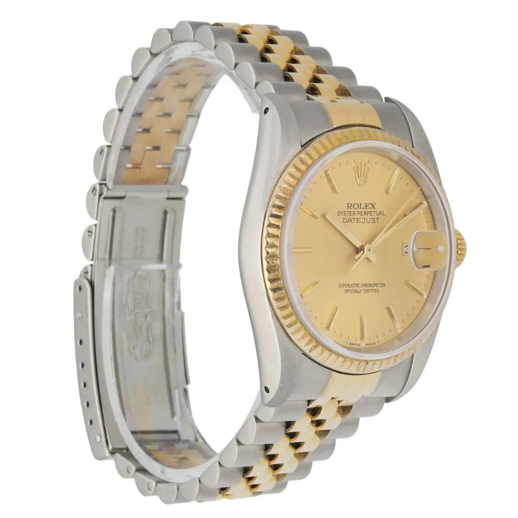 Rolex Two-Tone Gold Champagne Dial datejust - Hình 2