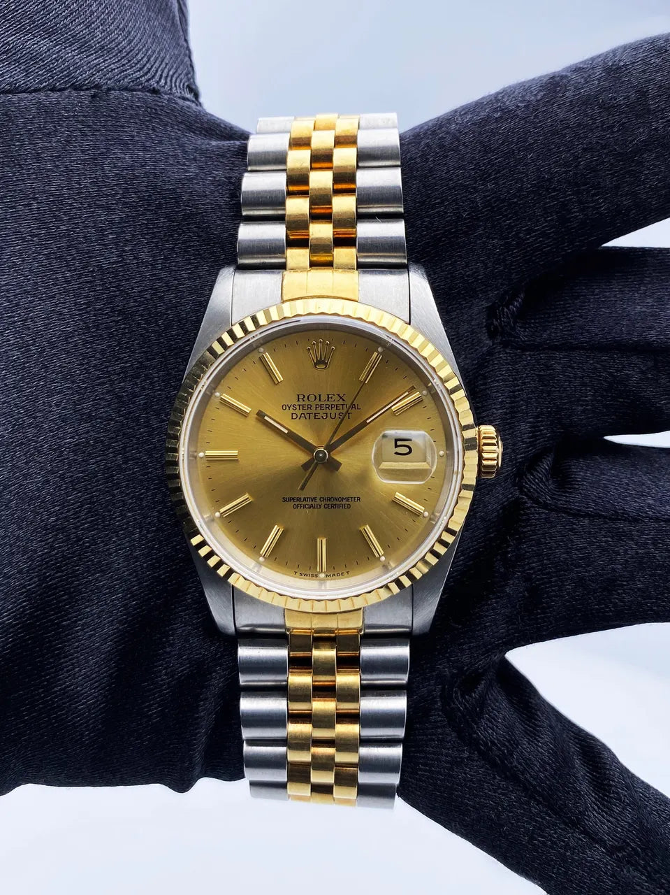 Rolex Two-Tone Champagne Dial datejust - Hình 3