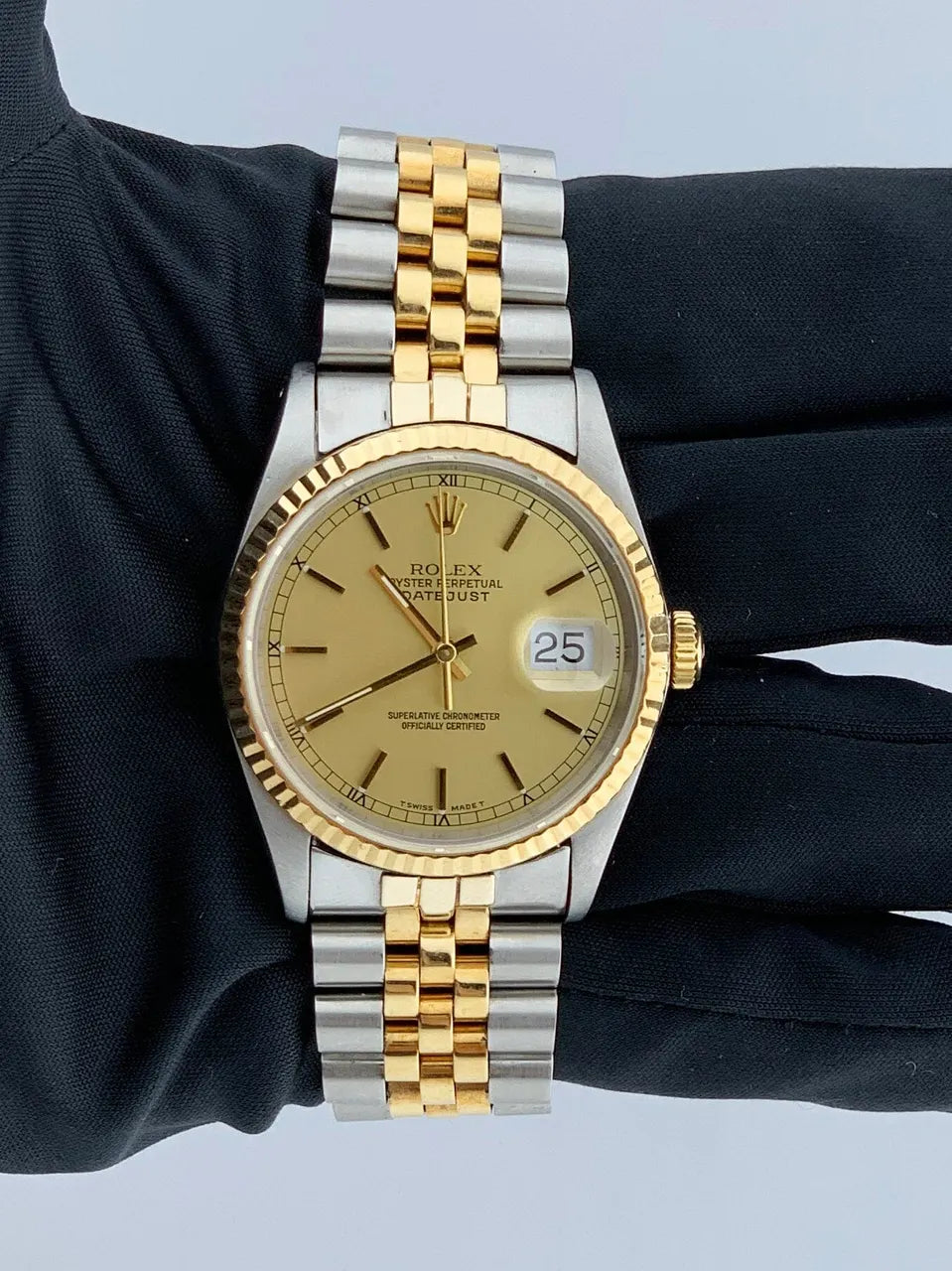 Rolex Two-Tone Champagne Datejust gold - Hình 14