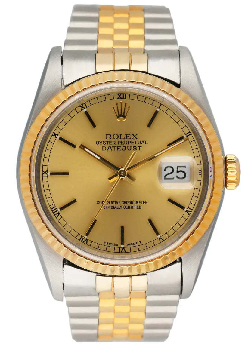 Rolex Two-Tone Champagne Datejust gold