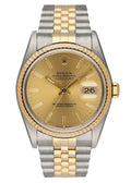 Rolex Two-Tone Champagne Fluted
