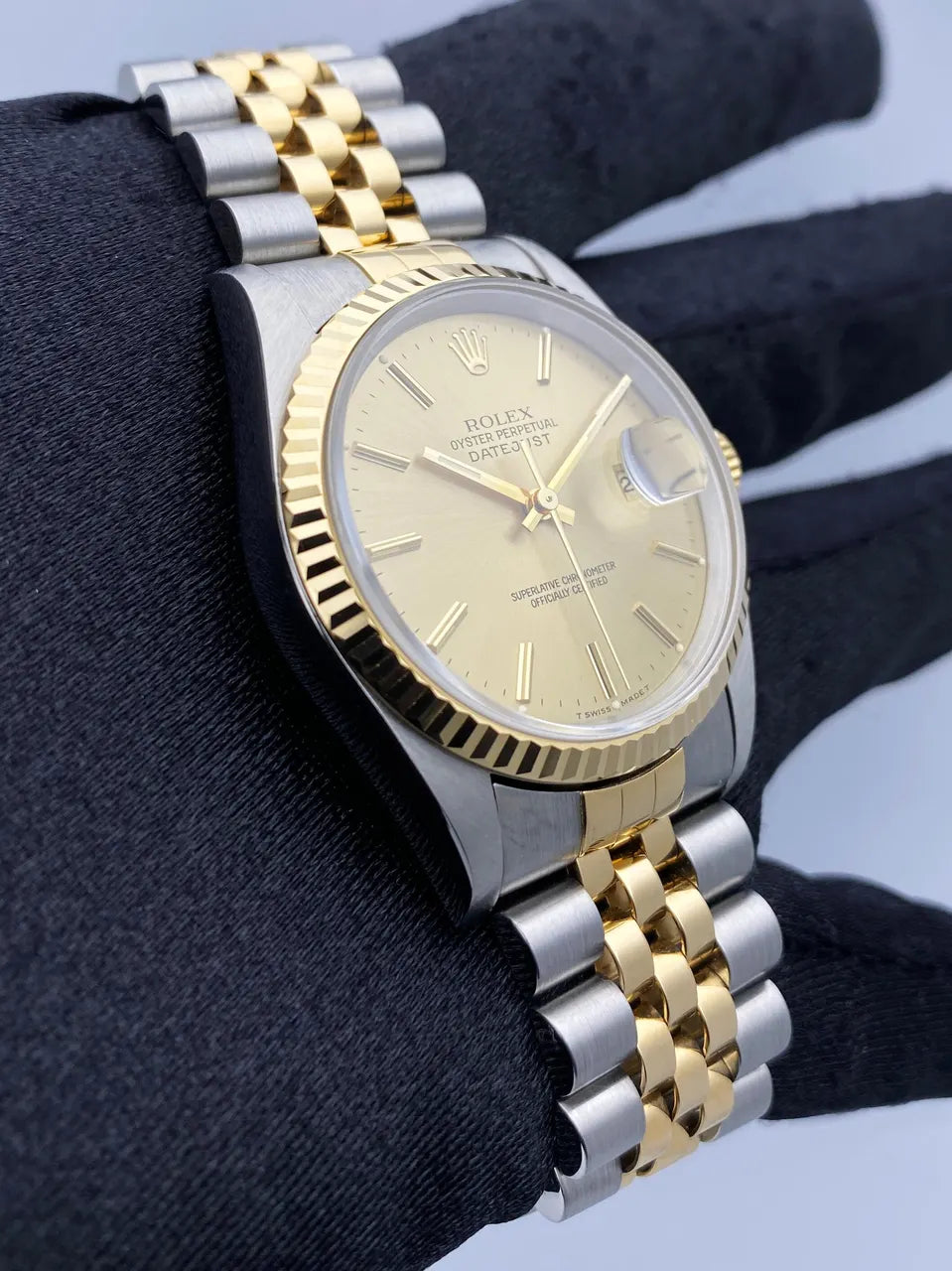 Rolex Two-Tone Champagne Fluted - Hình 3