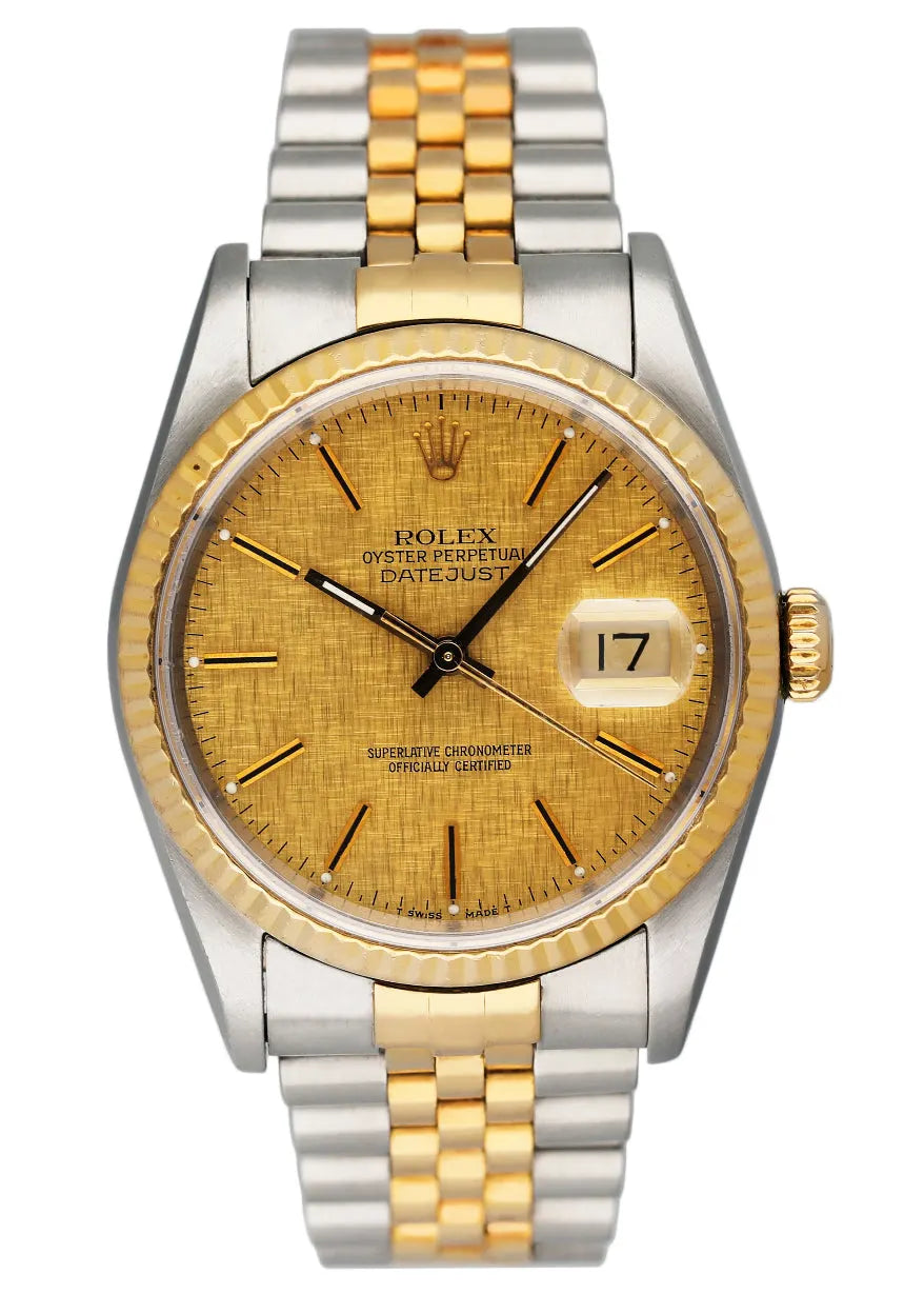 Rolex Linen Dial Two-Tone