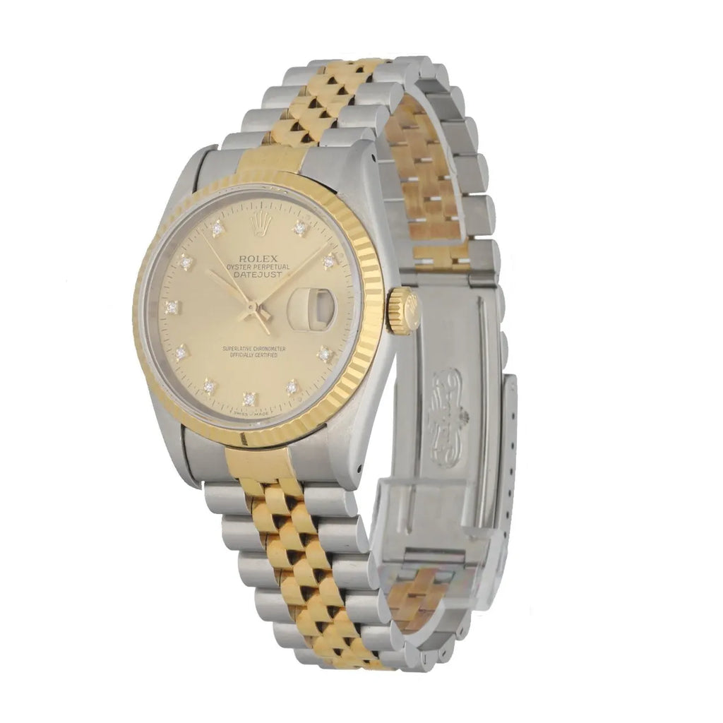 Rolex Two-Tone Diamond Hour Markers