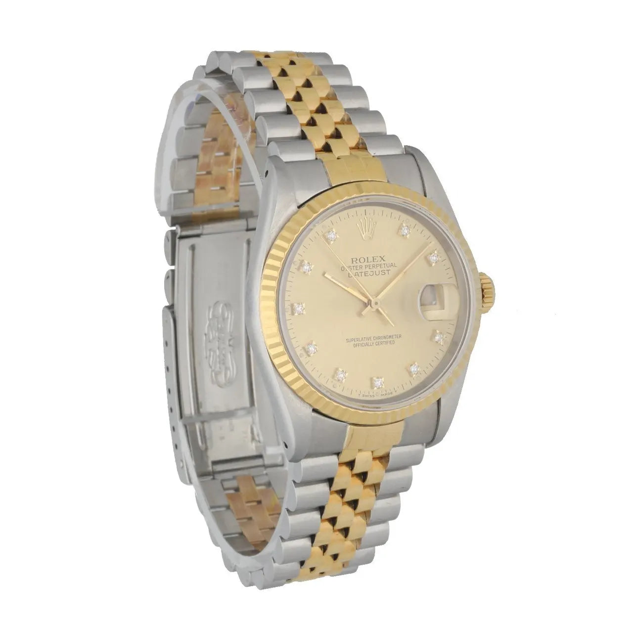 Rolex Two-Tone Diamond Hour Markers - Hình 2
