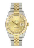 Rolex Gold Diamond Datejust dial