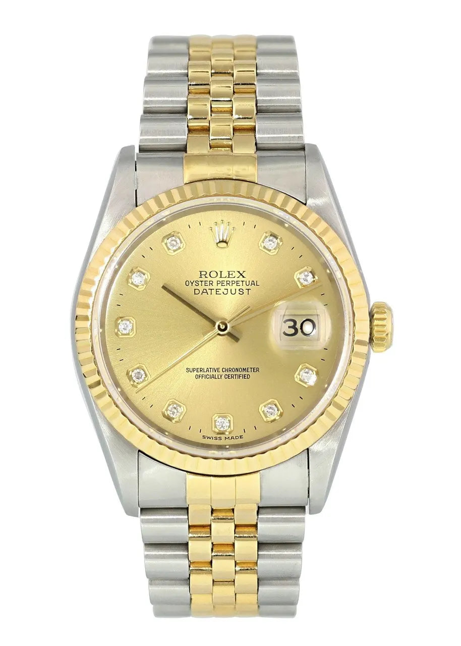 Rolex Gold Diamond Datejust dial