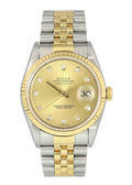 datejust dial Rolex Gold Diamond Champagne