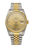 datejust two Rolex Gold Diamond Dial