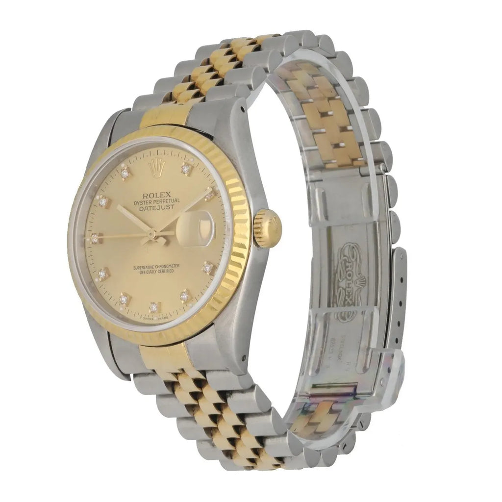 Rolex Two-Tone Gold Diamond Dial - Hình 2