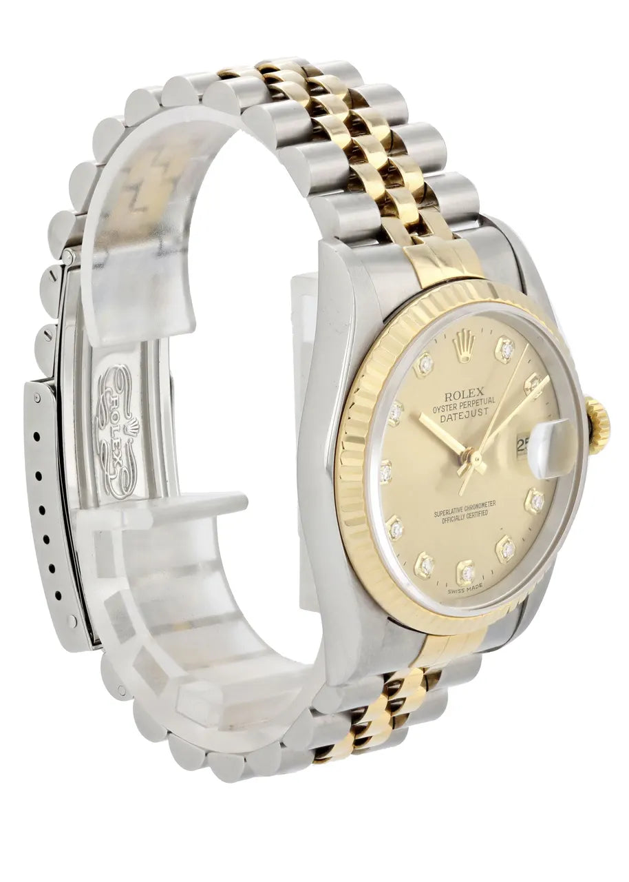 Rolex Two-Tone Diamond Gold Dial - Hình 3
