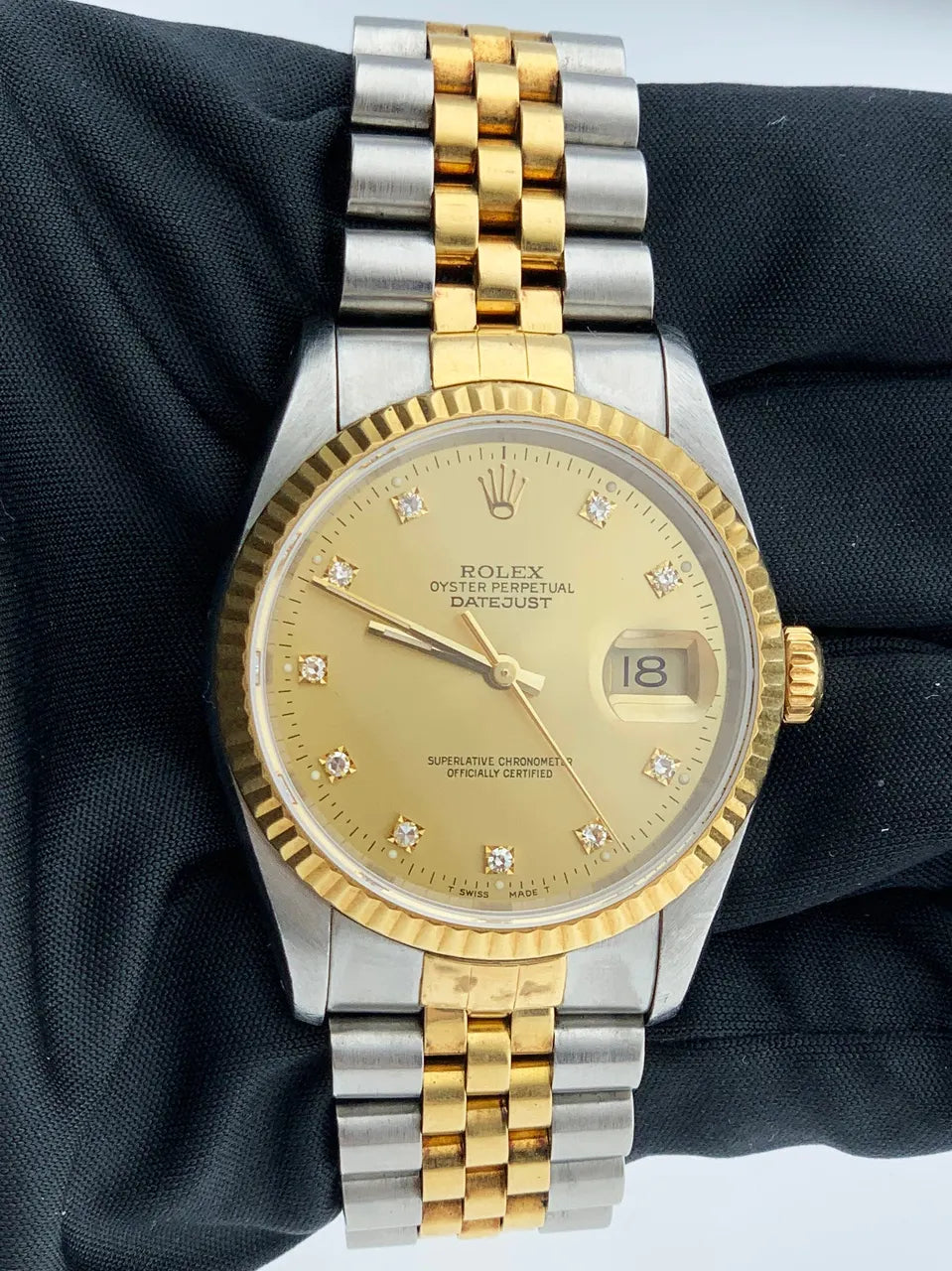 Rolex Gold Diamond Markers Two-Tone - Hình 2