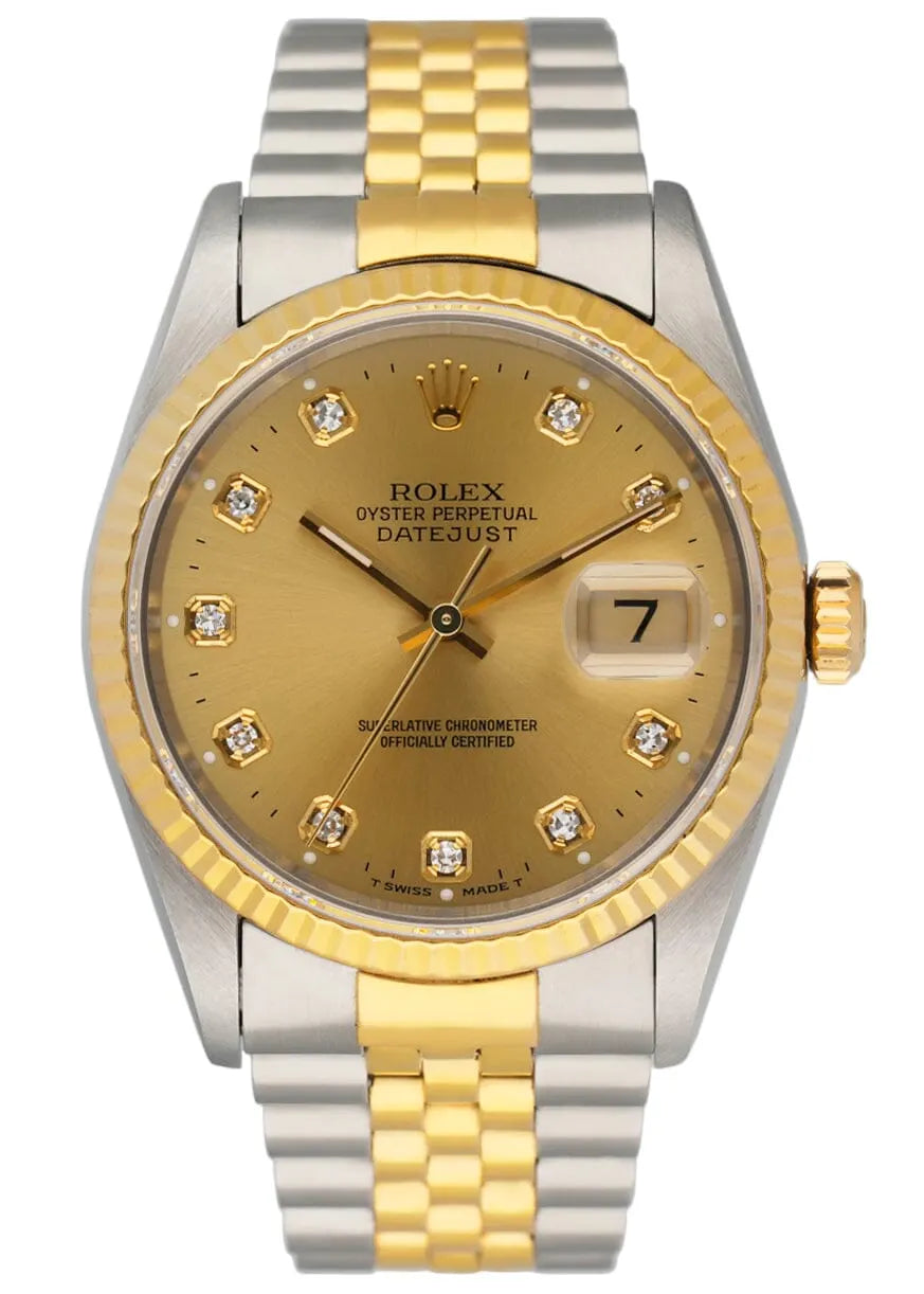 Rolex Datejust Gold Dial Diamond