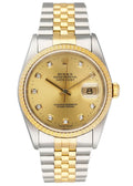 datejust Rolex Two-Tone Diamond Champagne