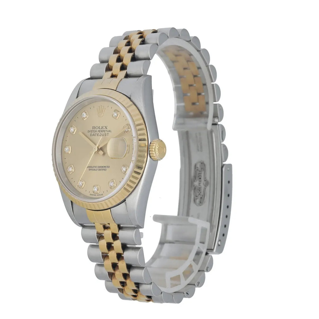 Datejust Gold Champagne Diamond - Hình 2