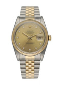 Rolex Two-Tone Diamond Champagne Dial