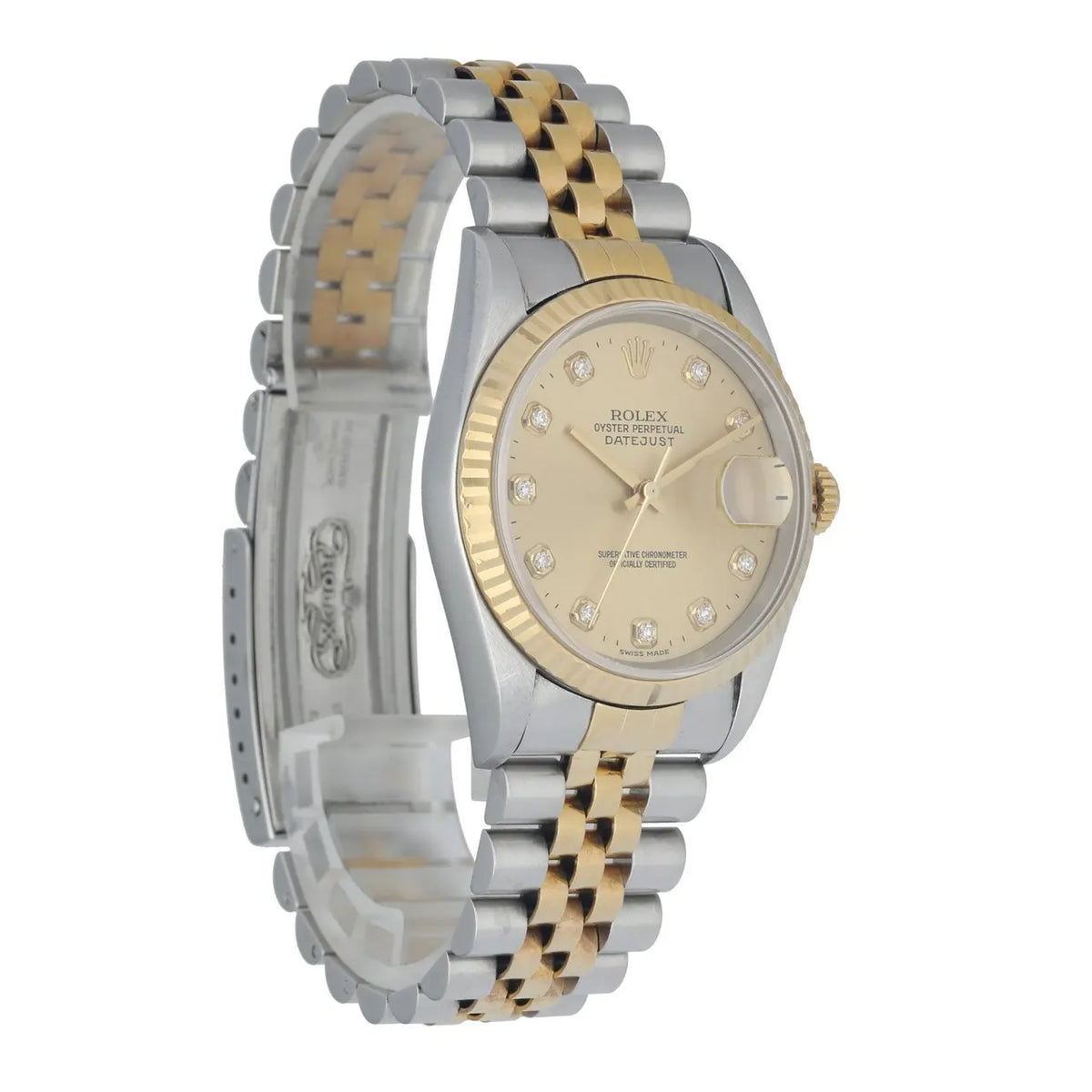 Datejust Gold Champagne Diamond - Hình 3