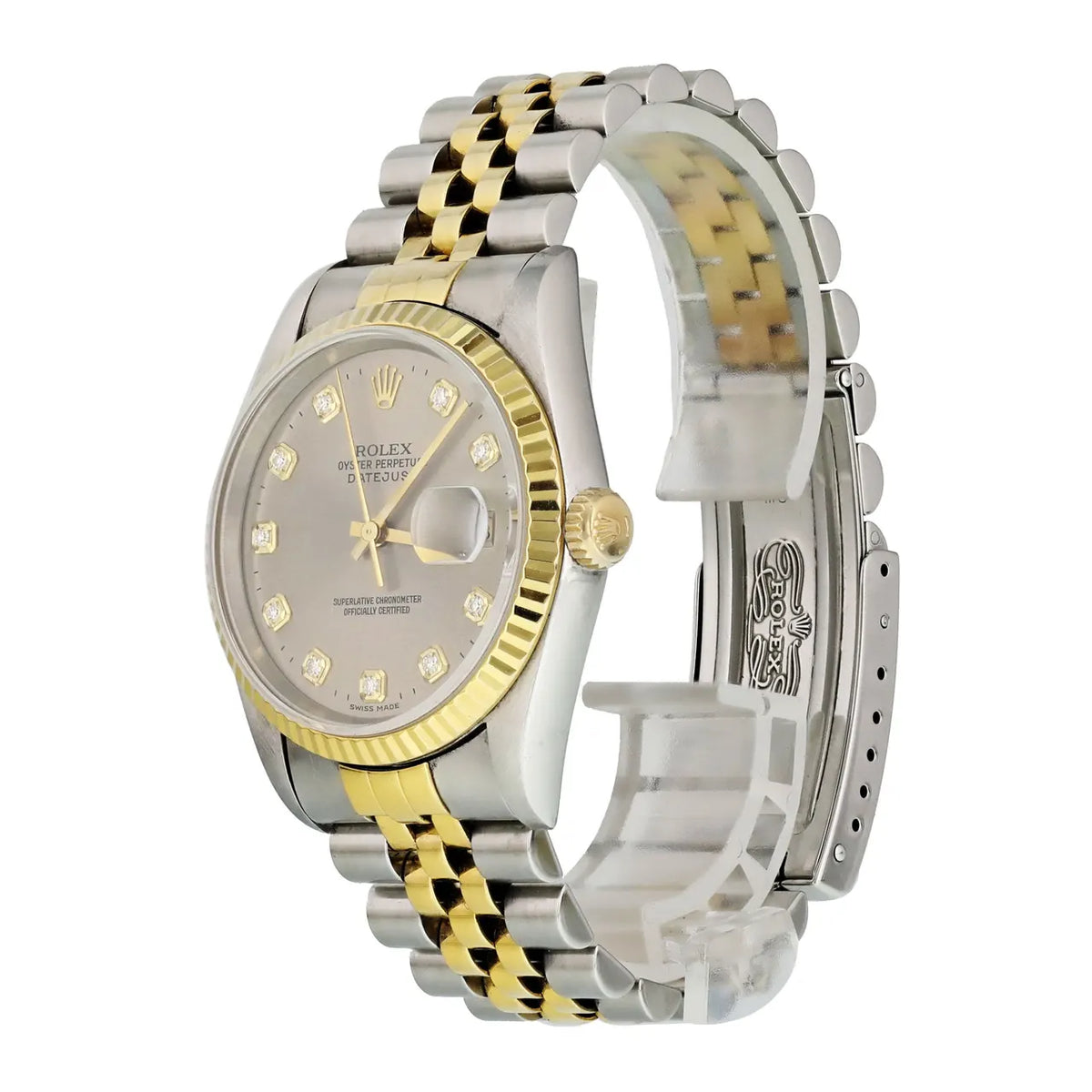 two Rolex Grey Diamond Datejust - Hình 3