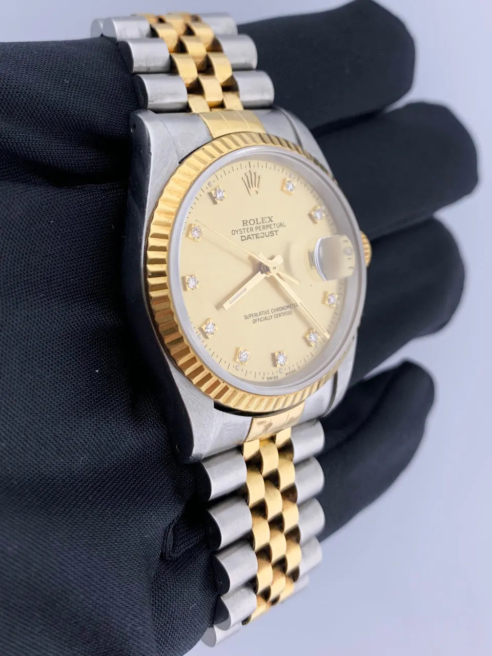 Rolex Gold Diamond Markers Two-Tone - Hình 3