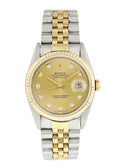 Rolex Two-Tone Gold Diamond datejust