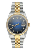 datejust Rolex Blue Diamond Two-Tone – Rolex Datejust Blue Diamond