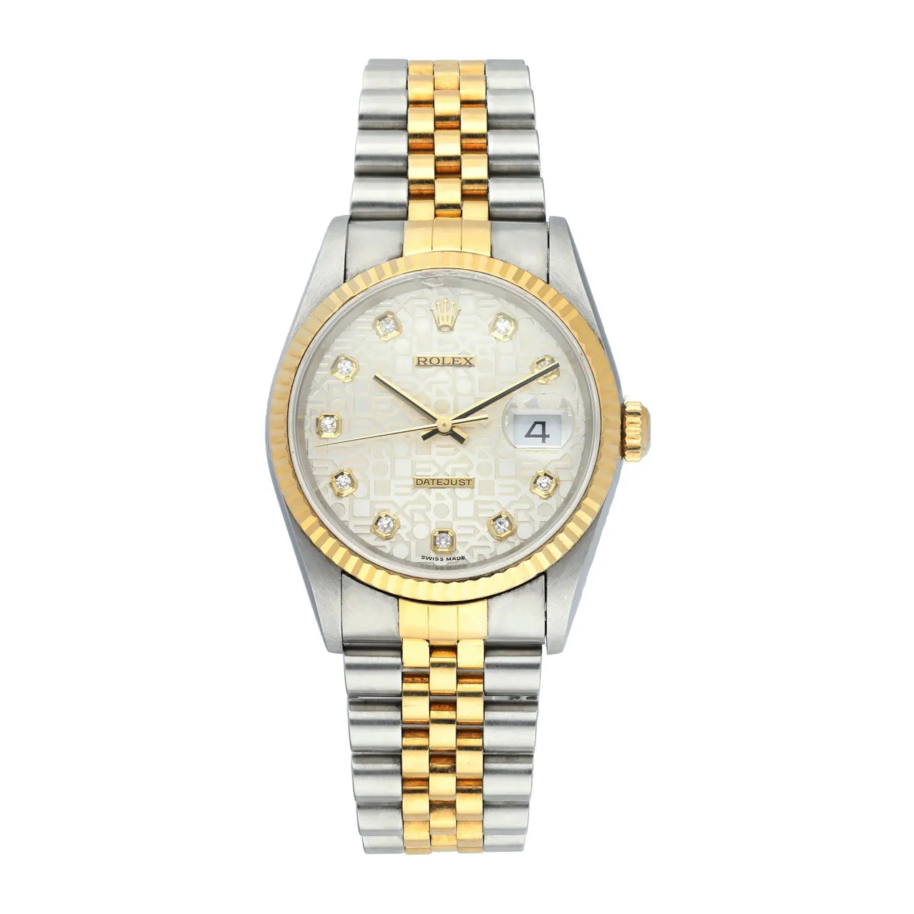 Rolex Two-Tone Diamond Logo - Hình 3