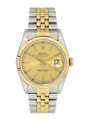 oyster Rolex Two-Tone Gold Champagne