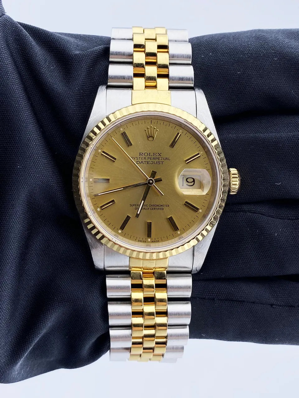 Rolex Datejust Gold Champagne - Hình 2