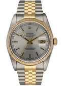 Rolex Two-Tone Silver Fluted Bezel