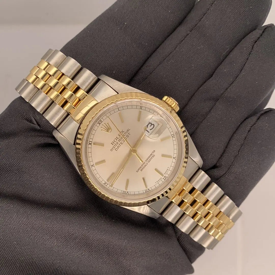 Rolex Datejust Two-Tone Silver - Hình 5