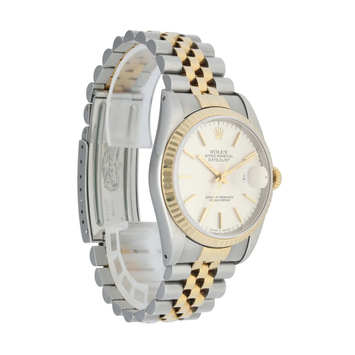 Rolex Two-Tone Silver Dial datejust - Hình 3