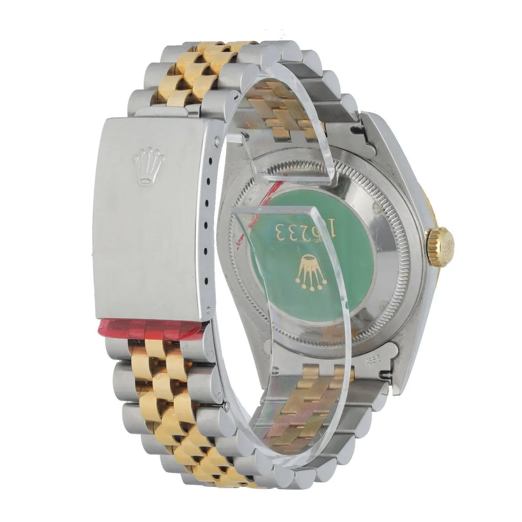 Rolex Datejust Gold Champagne Stick Dial - Hình 4