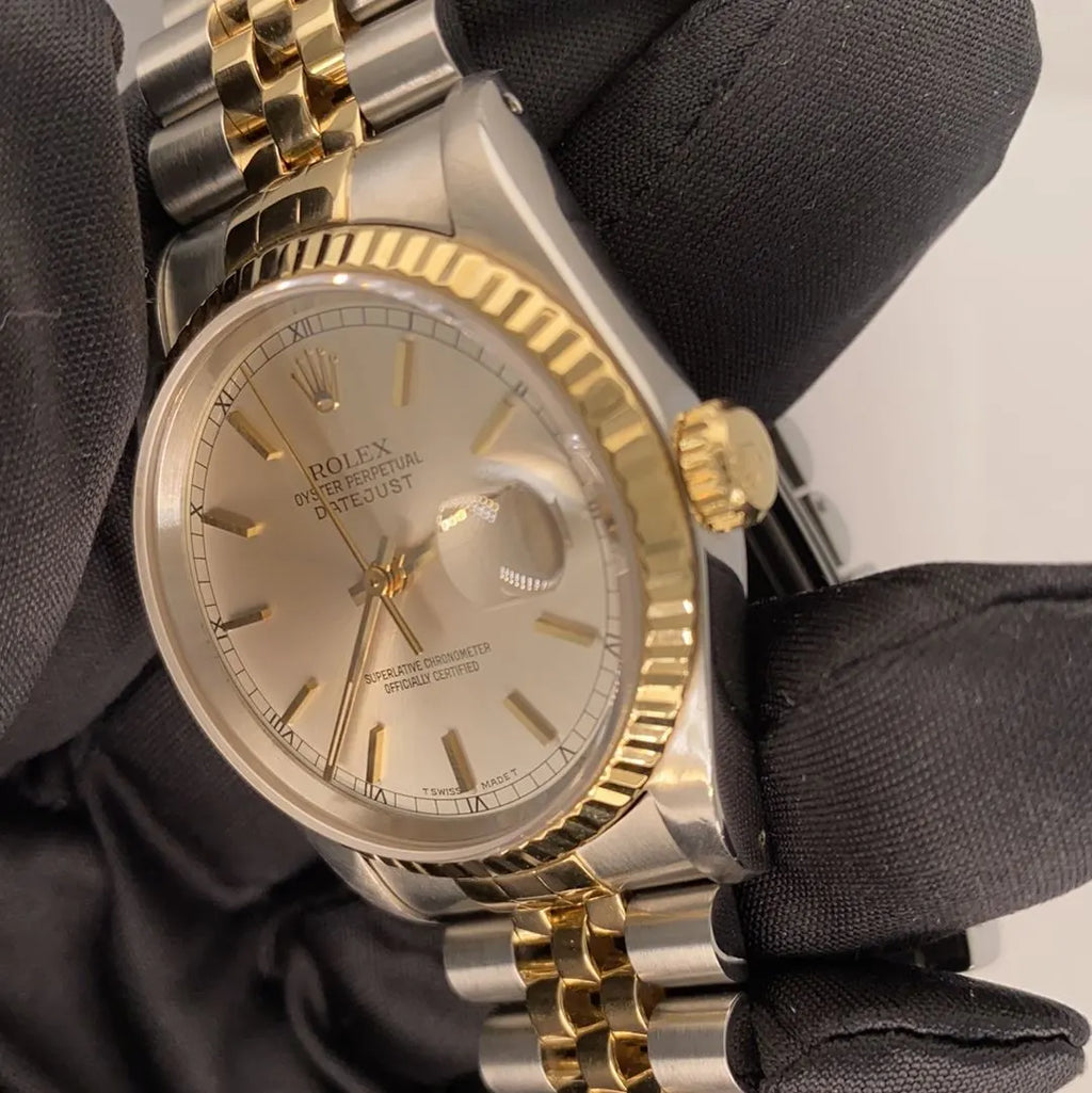 Rolex Datejust Two-Tone Silver - Hình 7