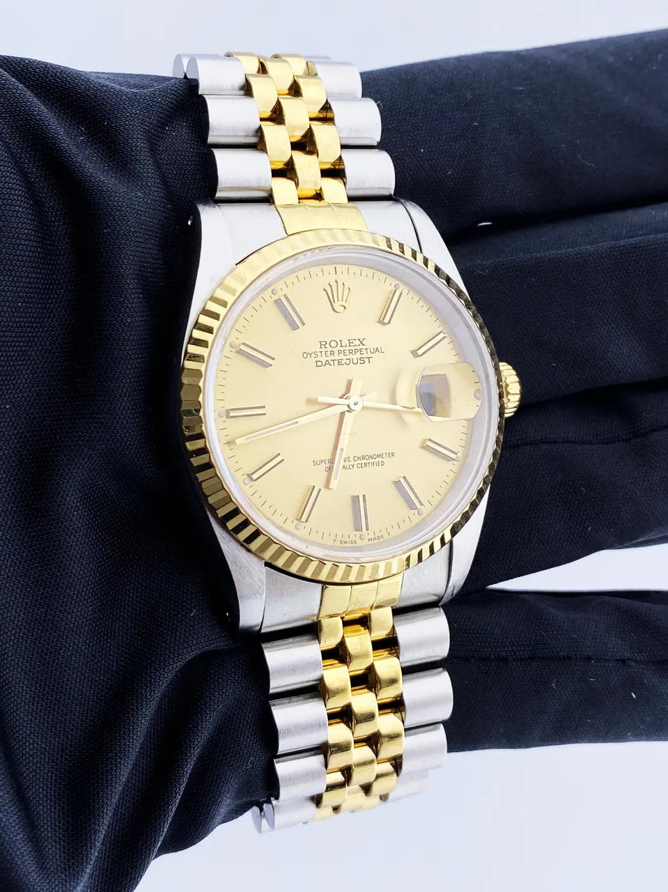Rolex Datejust Gold Champagne - Hình 3