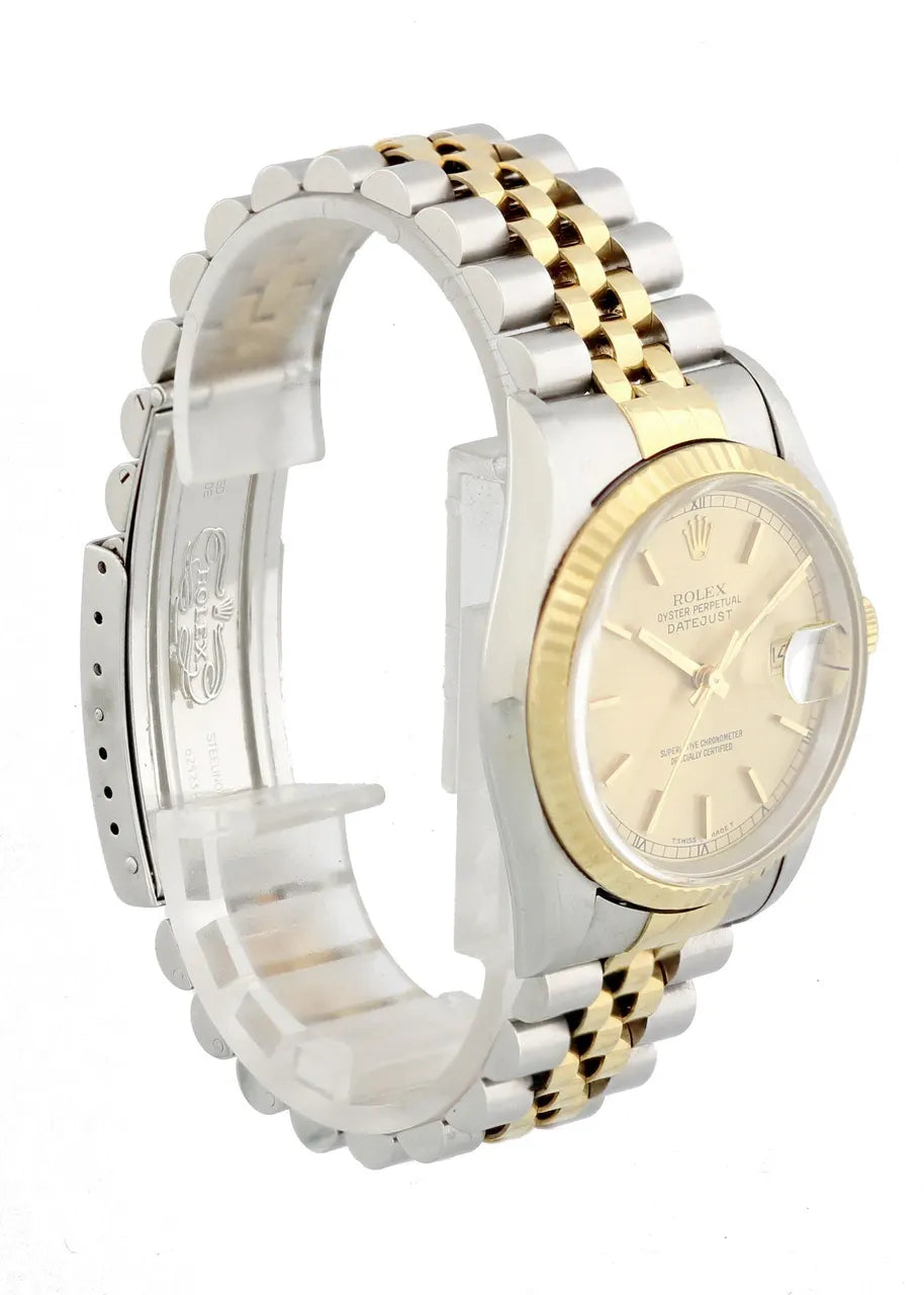 datejust fluted Rolex Gold Dial Two-Tone - Hình 3