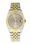 datejust Rolex Two-Tone Silver Roman