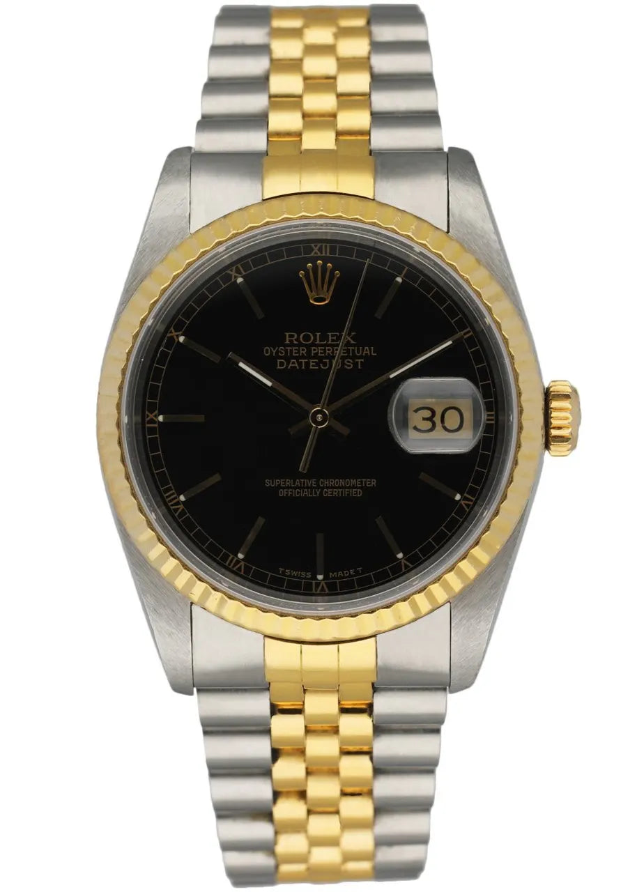datejust jubilee Rolex Two-Tone Black Dial - Hình 2