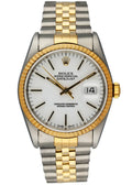 oyster Rolex Datejust White Dial Two-Tone