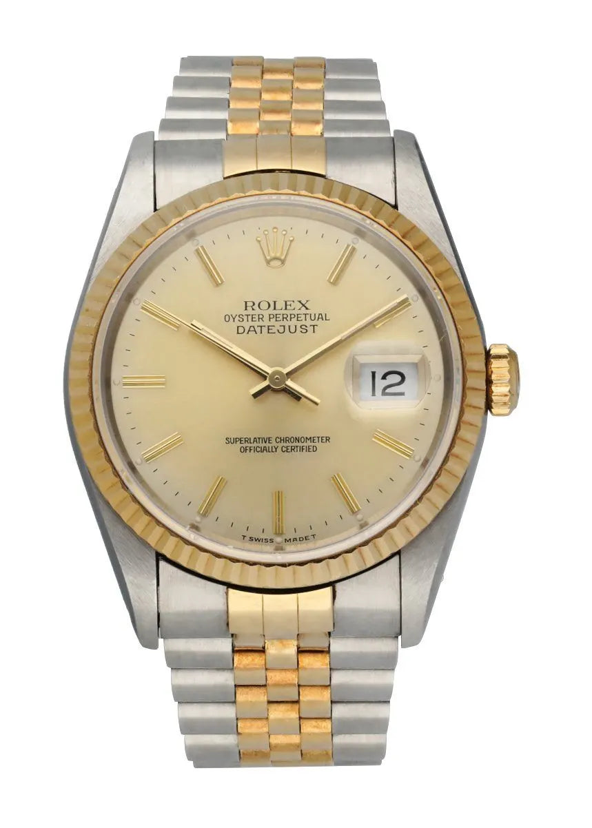 datejust stainless Rolex Two-Tone Gold Dial