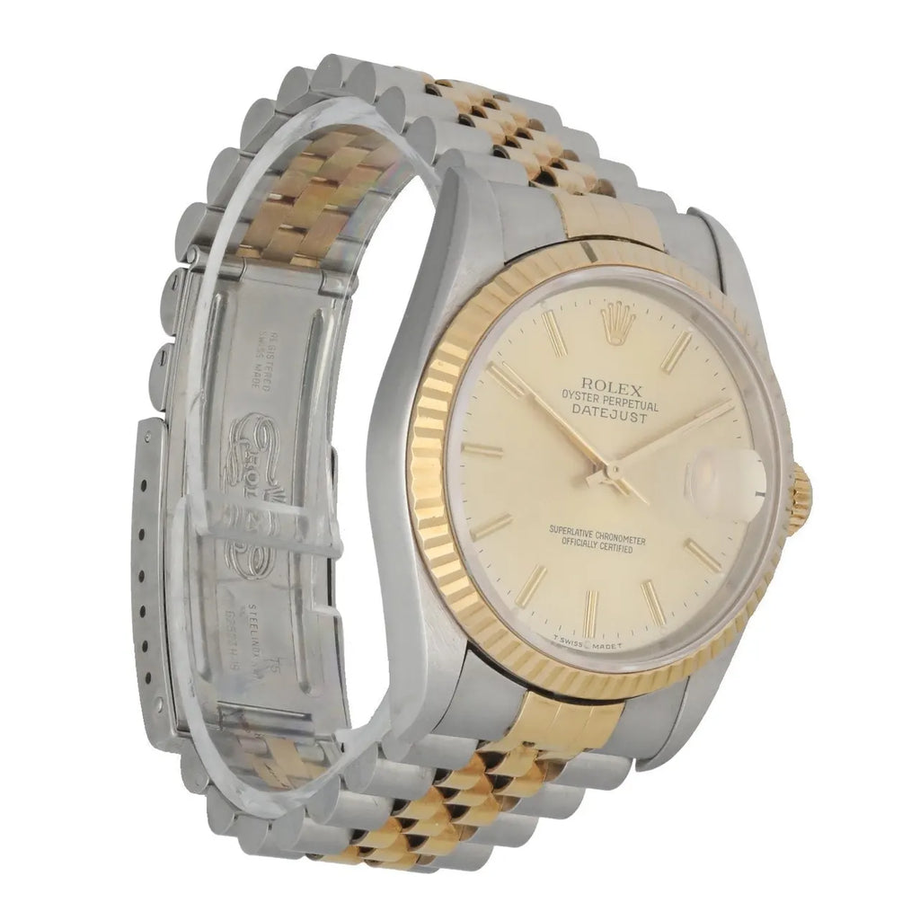 datejust stainless Rolex Two-Tone Gold Dial - Hình 2