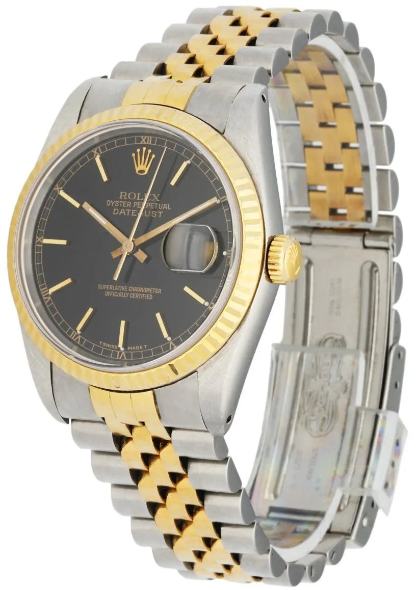 datejust jubilee Rolex Two-Tone Black Dial