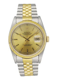 Rolex Gold Linen Dial Two-Tone