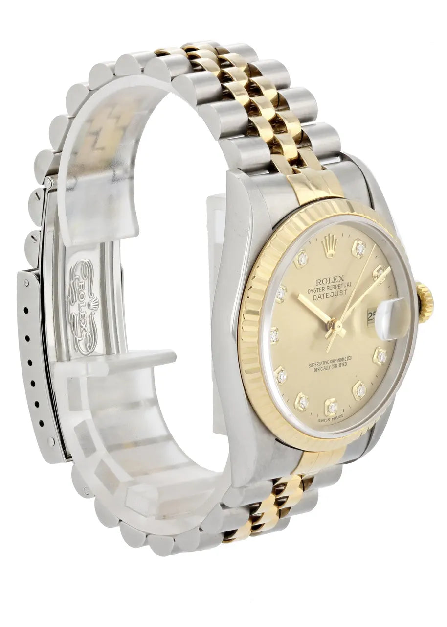 Rolex Gold Diamond Dial datejust - Hình 3