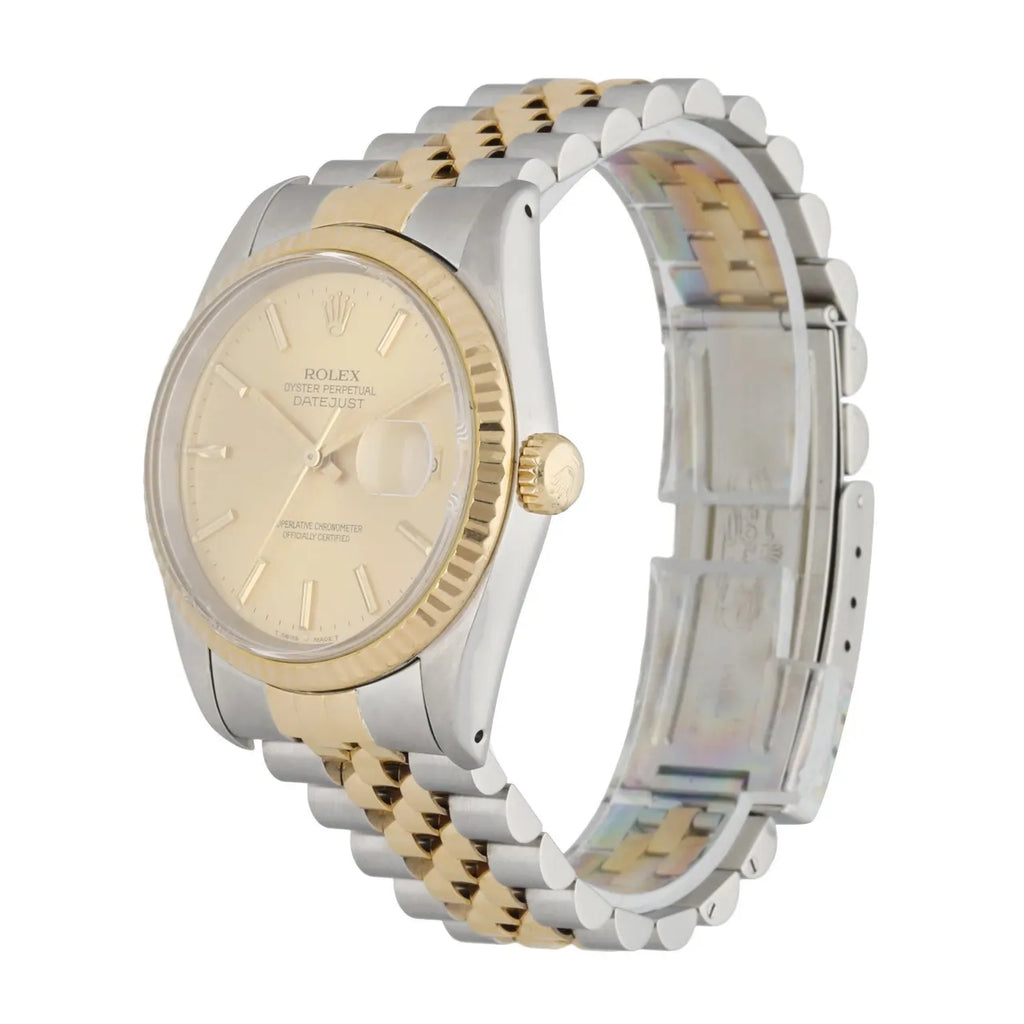 Rolex Two-Tone Gold Fluted Bezel datejust - Hình 2