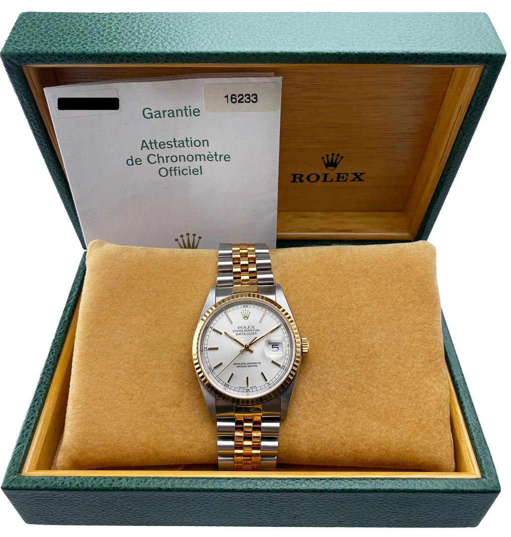 Rolex Two-Tone Silver Datejust - Hình 2