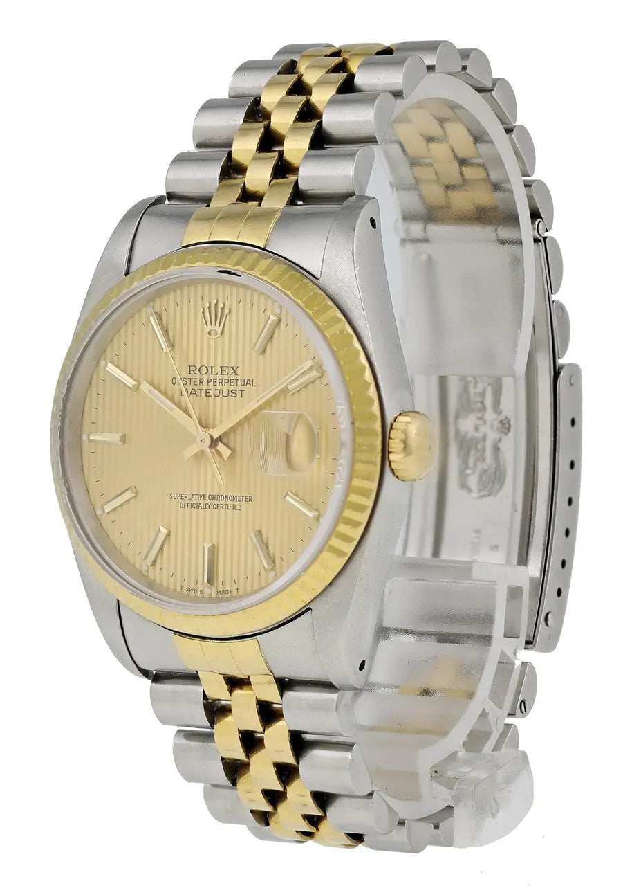 Rolex Two-Tone Gold Linen Dial