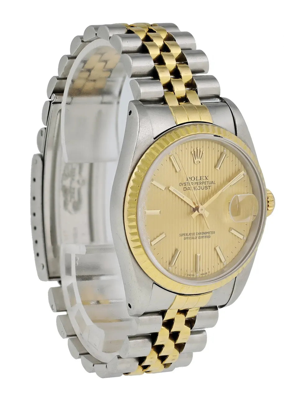 Rolex Two-Tone Gold Linen Dial - Hình 3